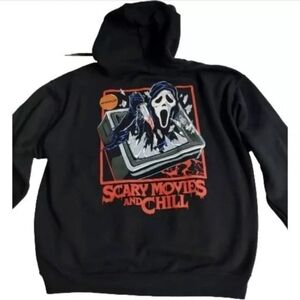 Scary Movies And Chill Pullover Men's Hoodie (XL)